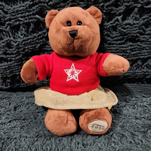 Starbucks Brown Teddy Bear 2018 - Picture 1 of 6
